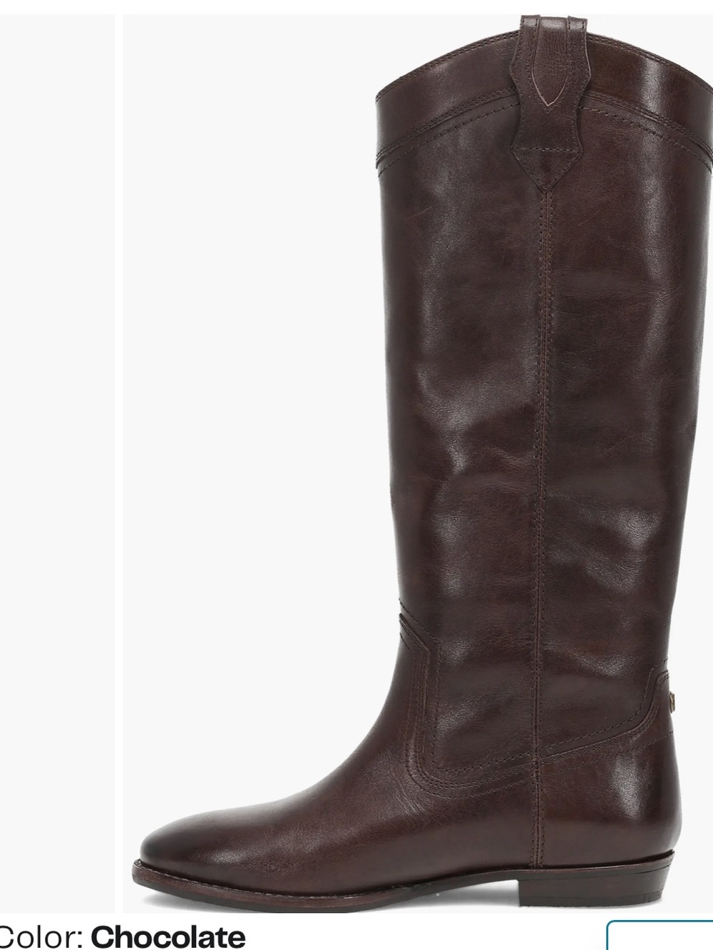 Frye Blair Western Boot, Chocolate, new in box